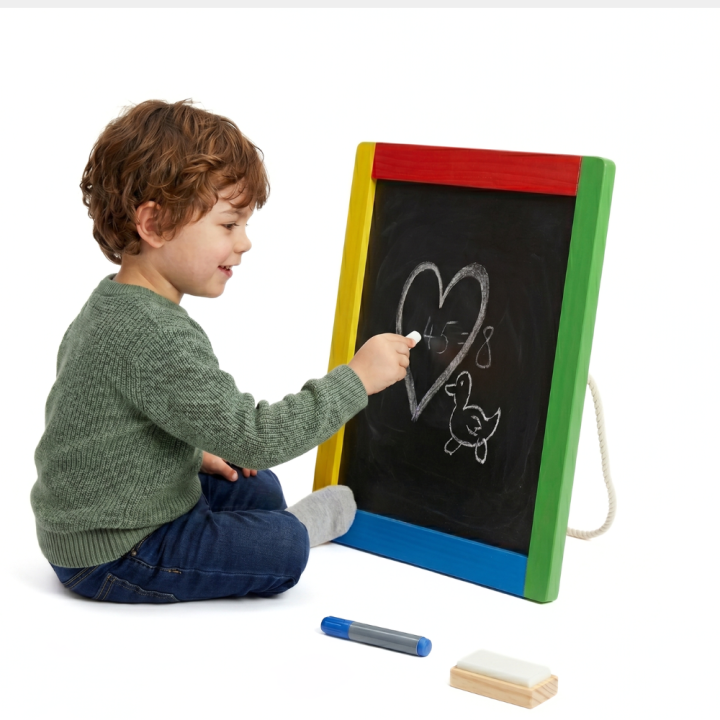 Double-sided wooden magnetic board + magnetic numbers Viga