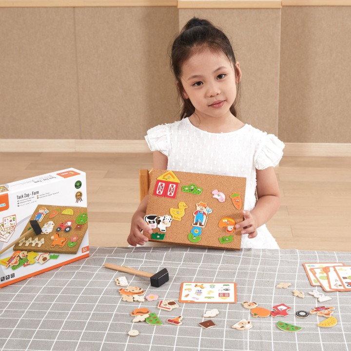Wooden Nail Art Farm Viga Toys Cork Board