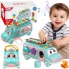 WOOPIE BABY Musical Car Sorter with Cymbals Green