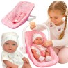 WOOPIE ROYAL Baby Doll Set 30.5 cm + Pink Carrier