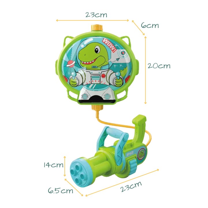 WOOPIE Water Gun with Dino Backpack - Perfect Fun!