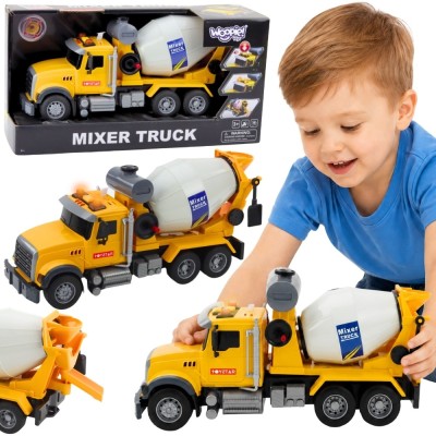 Woopie concrete mixer with sound and light – a toy for a little builder