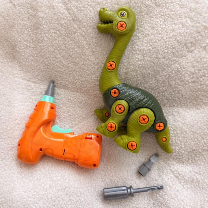 WOOPIE Dinozaur Brachiozaur do Skręcania z Wkrętarką - Zestaw DIY