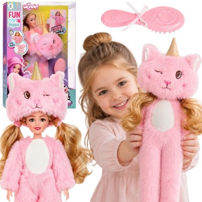 Emily Doll in Pink Furry Outfit with Accessories – WOOPIE ROYAL