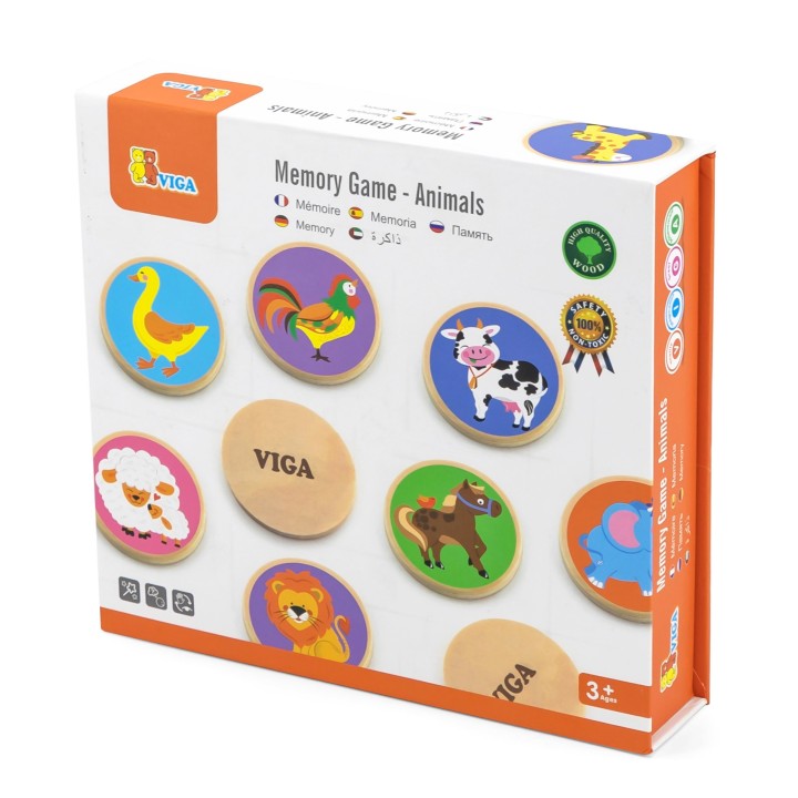 VIGA Memory Game - Cute Animals for Kids