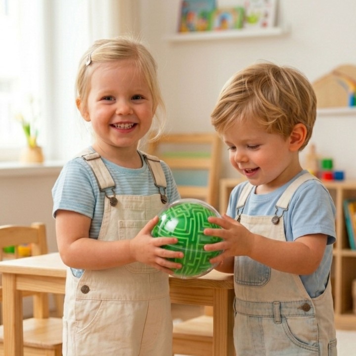 Amaze Ball 3D Maze Sphere Arcade Logic Game 10cm