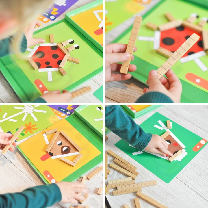 Puzzle Logic Game Puzzle Blocks 49 pieces WOOPIE - Education and Fun