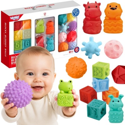 WOOPIE BABY Puzzle Sensoryczne Squeeze 20 el. - Liczenie i Dźwięk