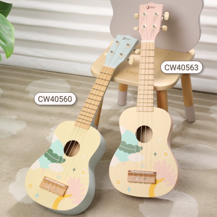 Wooden Ukulele for Children CLASSIC WORLD Blue