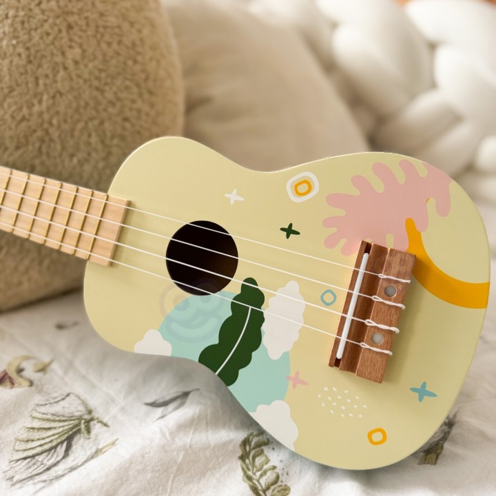 Drewniane Ukulele dla Dzieci CLASSIC WORLD Niebieskie