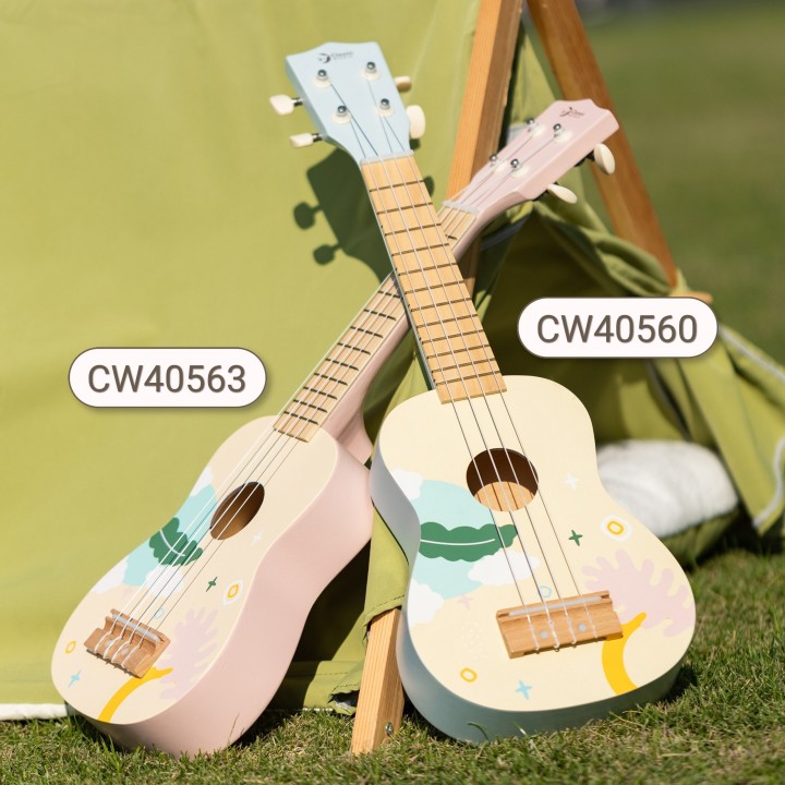 Wooden Ukulele for Children CLASSIC WORLD Blue
