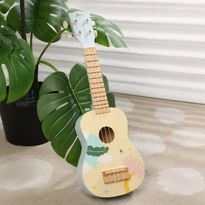 Drewniane Ukulele dla Dzieci CLASSIC WORLD Niebieskie