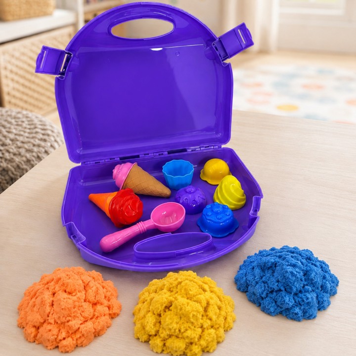 SAND FAIRY Kinetic Sand Set Ice Cream Parlor - Creative Toy