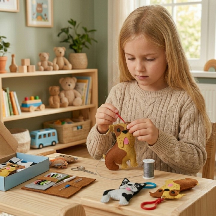 Sewing Lessons for Kids | Woopie Dog Creative Felt Kit