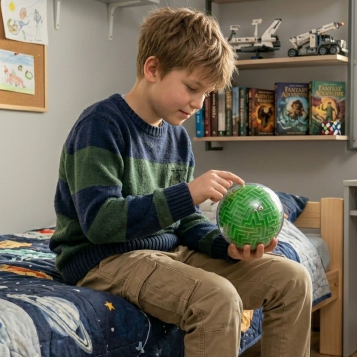 Amaze Ball 3D Maze Sphere Arcade Logic Game 10cm