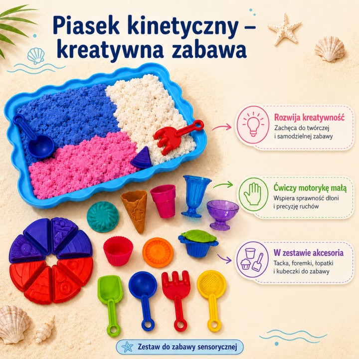 SAND FAIRY Kinetic Sand Set Desserts - Creative Toy