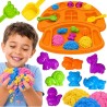 WOOPIE Kinetic Sand Set, Animal Molds, 3+