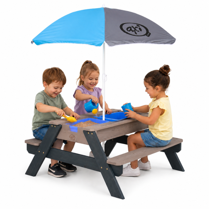 Nick Picnic Table with Containers and Umbrella – AXI