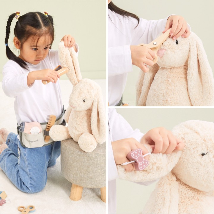 VIGA PolarB Wooden Hairdressing Set with Tools for Children