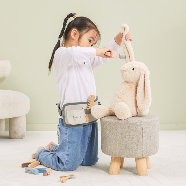 VIGA PolarB Wooden Hairdressing Set with Tools for Children