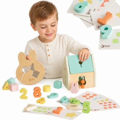 Pastelowy Zestaw dla Niemowląt CLASSIC WORLD - Pierwsze Zabawki 12-18m