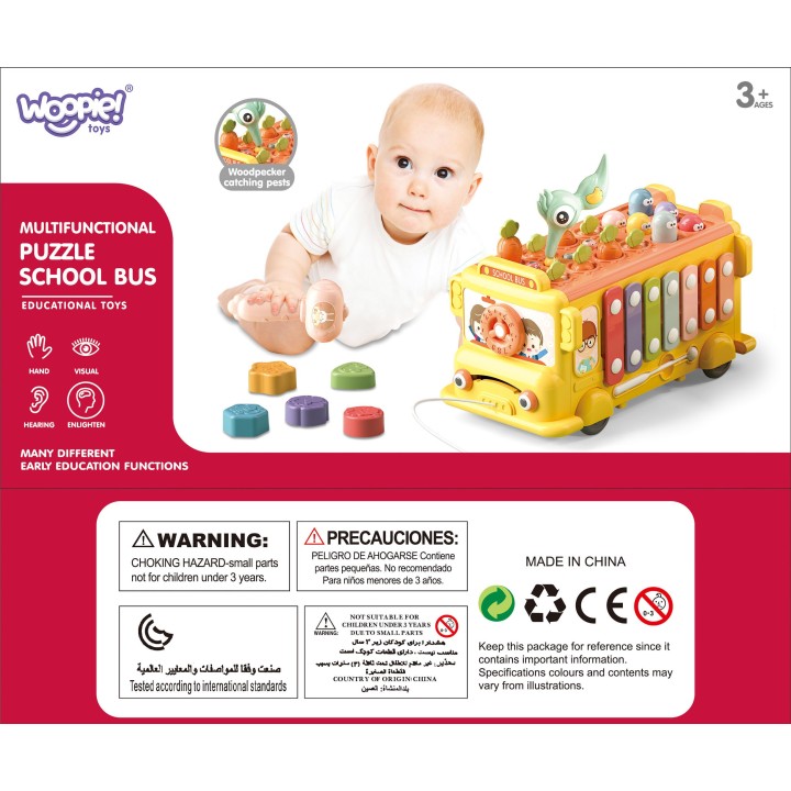 Interactive Montessori Bus 6 in 1 - Toy for Children +18m