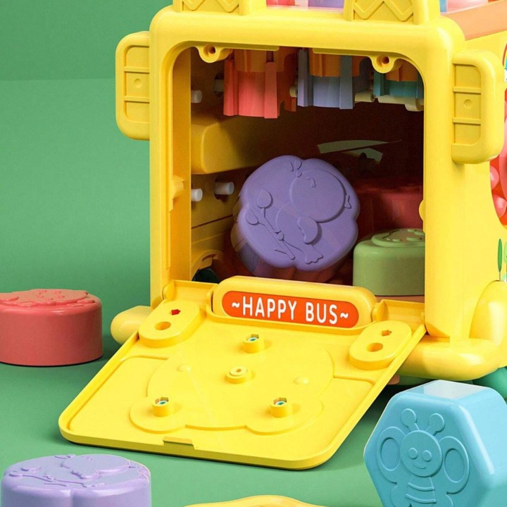 Interactive Montessori Bus 6 in 1 - Toy for Children +18m