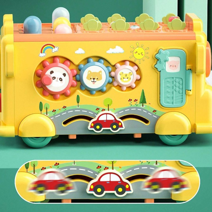 Interactive Montessori Bus 6 in 1 - Toy for Children +18m