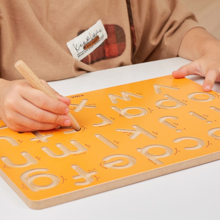 VIGA Graphomotor Board Small Letters - Learning to Write