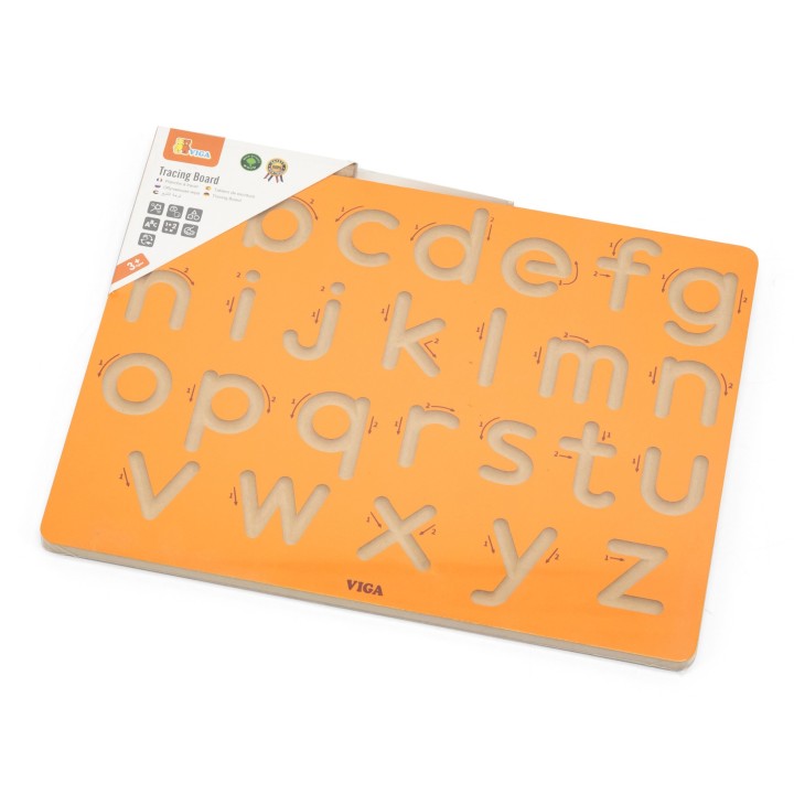VIGA Graphomotor Board Small Letters - Learning to Write