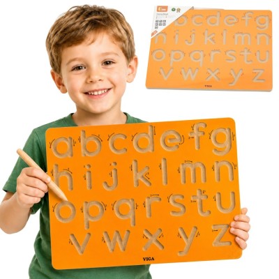 VIGA Graphomotor Board Small Letters - Learning to Write