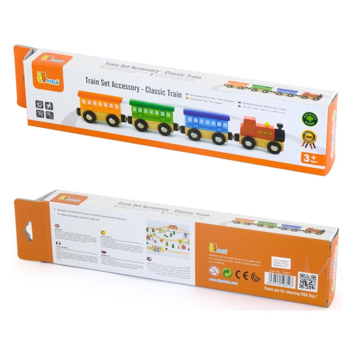 VIGA Train Accessories Set - Classic Train for Kids