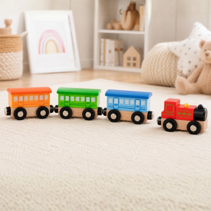 VIGA Train Accessories Set - Classic Train for Kids