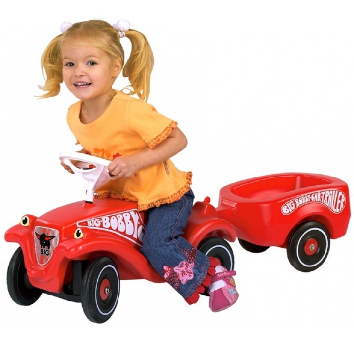 BIG Bobby Car Ride-on Trailer Red