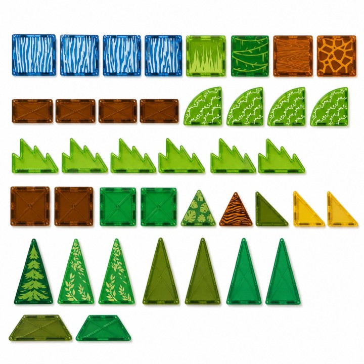 Klocki Magnetyczne Rzadkie Zwierzęta Woopie - 45 el. do budowania zoo