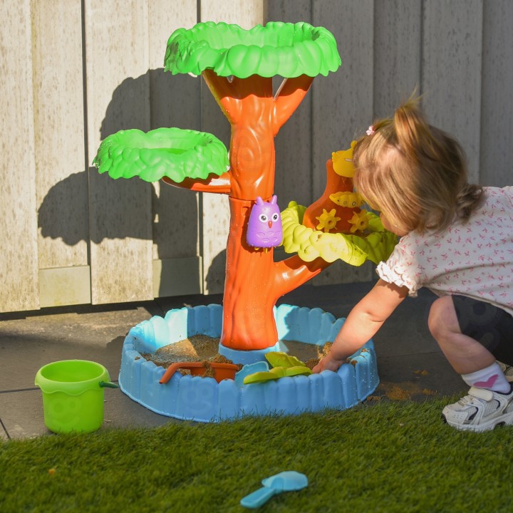 WOOPIE Water Table 2 in 1 Sandbox Happy Tree - 8 accessories