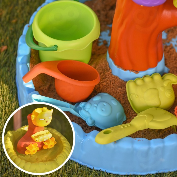 WOOPIE Water Table 2 in 1 Sandbox Happy Tree - 8 accessories