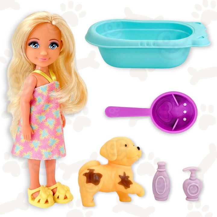 WOOPIE Magic Color Changing Bath Doll and Dog