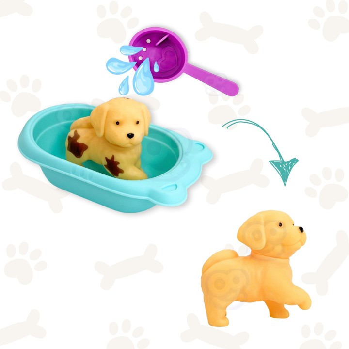 WOOPIE Magic Color Changing Bath Doll and Dog