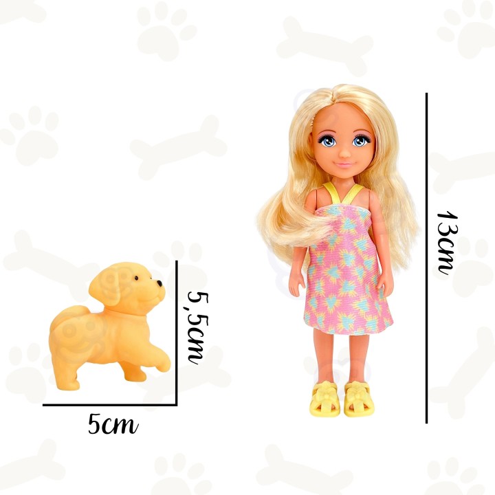WOOPIE Magic Color Changing Bath Doll and Dog