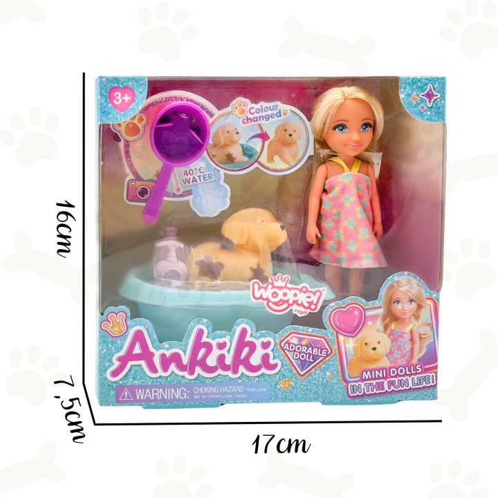 WOOPIE Magic Color Changing Bath Doll and Dog