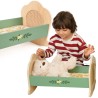 CLASSIC WORLD Wooden Cradle Vintage Doll Bed