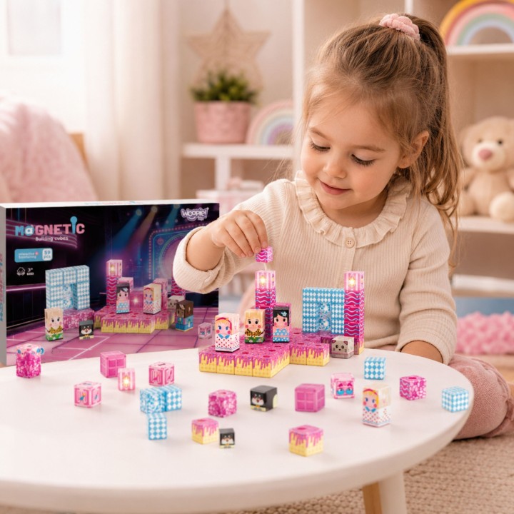 WOOPIE Magnetic Blocks Scene 59 pcs - Educational STEM Blocks