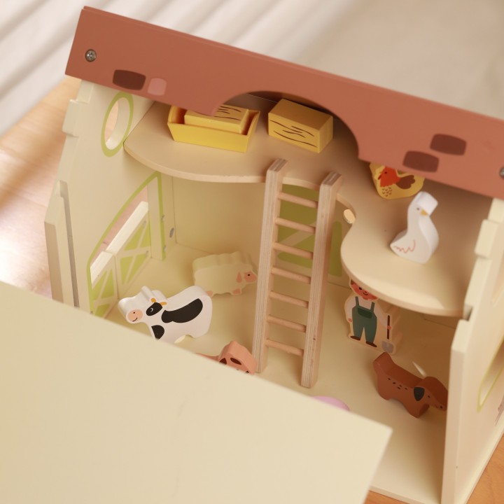 Wooden Vintage Farm (Classic World) - Folding House 17 pieces