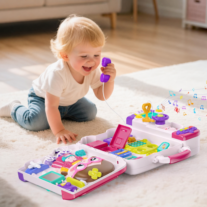 WOOPIE Busy Car Manipulation Board 3in1 Interactive Suitcase