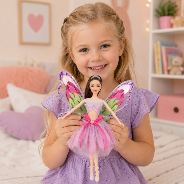 Emi Fairy Doll Tulle Dress Wings Toy WOOPIE ROYAL