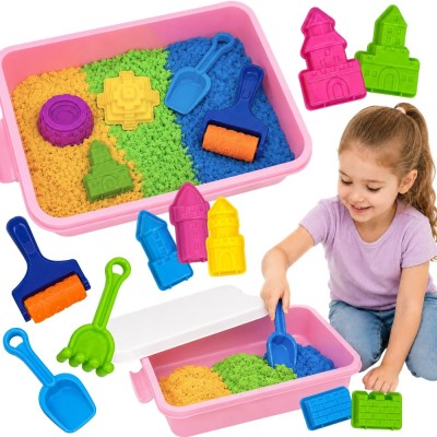 WOOPIE Kinetic Sand Castles Set 22pcs - Organizer Case