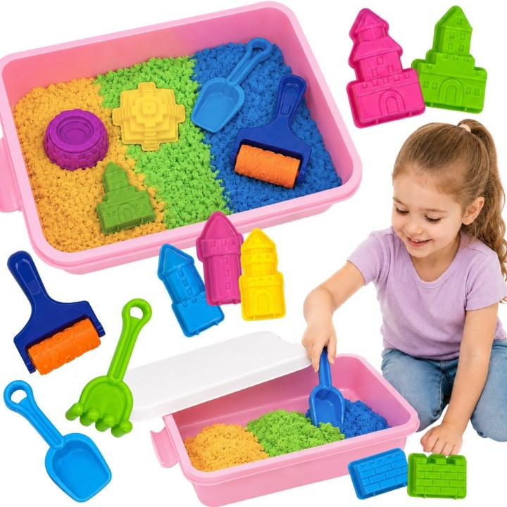 WOOPIE Kinetic Sand Castles Set 22pcs - Organizer Case