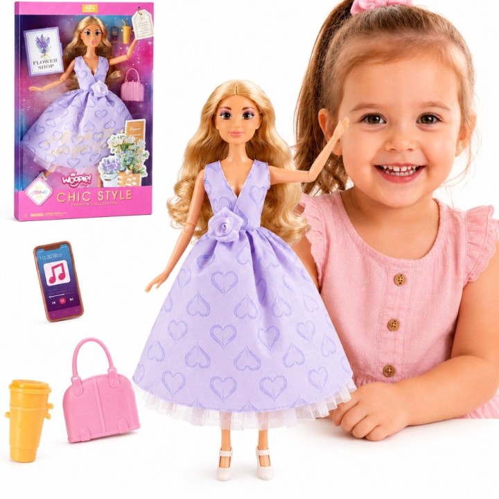 Lalka Lily Woopie - 30cm Blondynka Długie Włosy i Akcesoria 3+ Zabaw