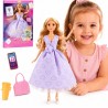 WOOPIE ROYAL Lily Doll Long Blonde Hair 30cm Lavender Dress Accessories